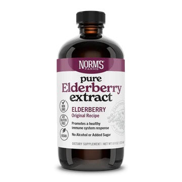 Norm's Farms Immune Support Elderberry Syrup, 8 Fl Oz - Cozy Farm