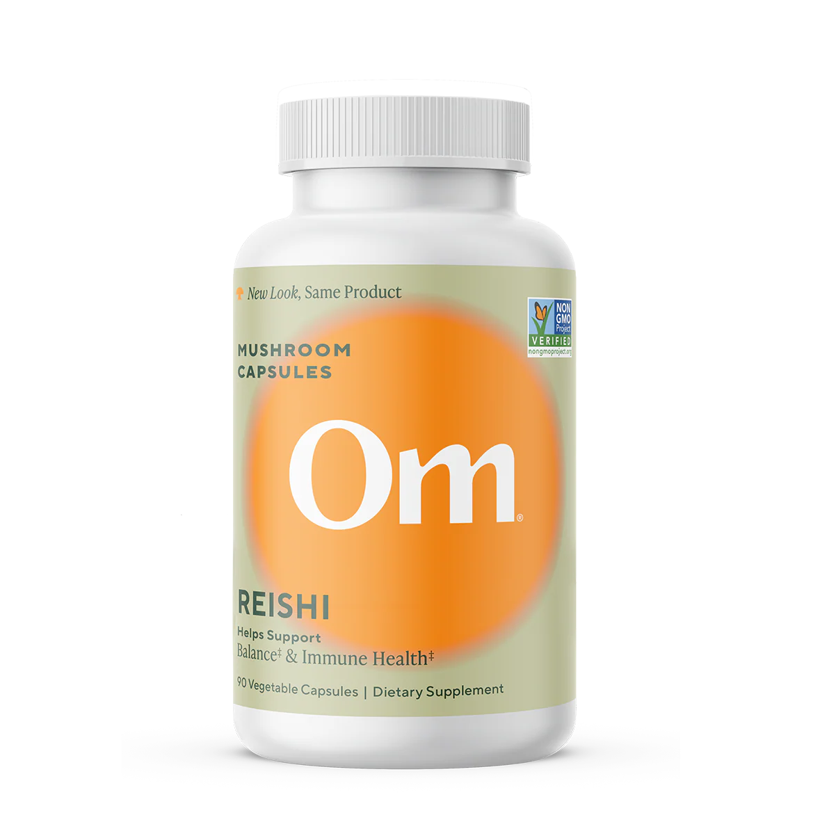 Om Mushroom Superfood Reishi Mushroom Capsules Superfood Supplement, 90 Count