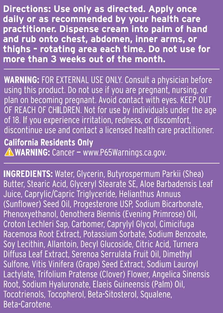 Life-Flo Progesta-Care Plus Cream for Women - 4 oz - Cozy Farm