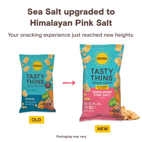 Biena Llc - Himalayan Pink Salt Tasty Thins- Case Of 12-4 Oz - Cozy Farm