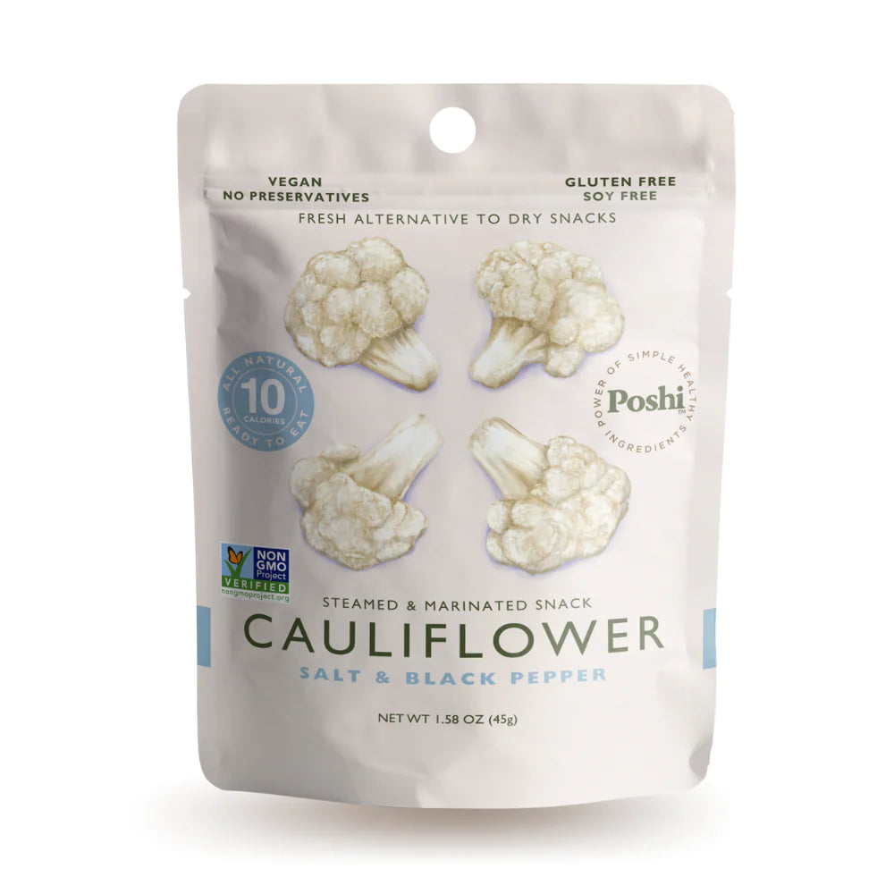 Poshi Cauliflower Salt, Black Pepper Seasoning, 10 Pack, 1.58 Oz - Cozy Farm