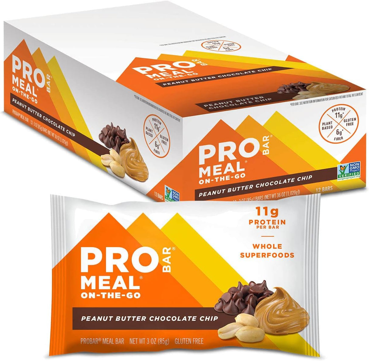 Pro Bar Organic Peanut Butter Chocolate Chip Bar