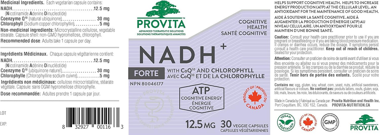 Provita NADH Plus - Essential Amino Acids - 30 Capsules - Made in the USA 2