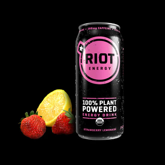 Riot Energy Strwby Lemon 12 Pack 16 Fl Oz - Cozy Farm