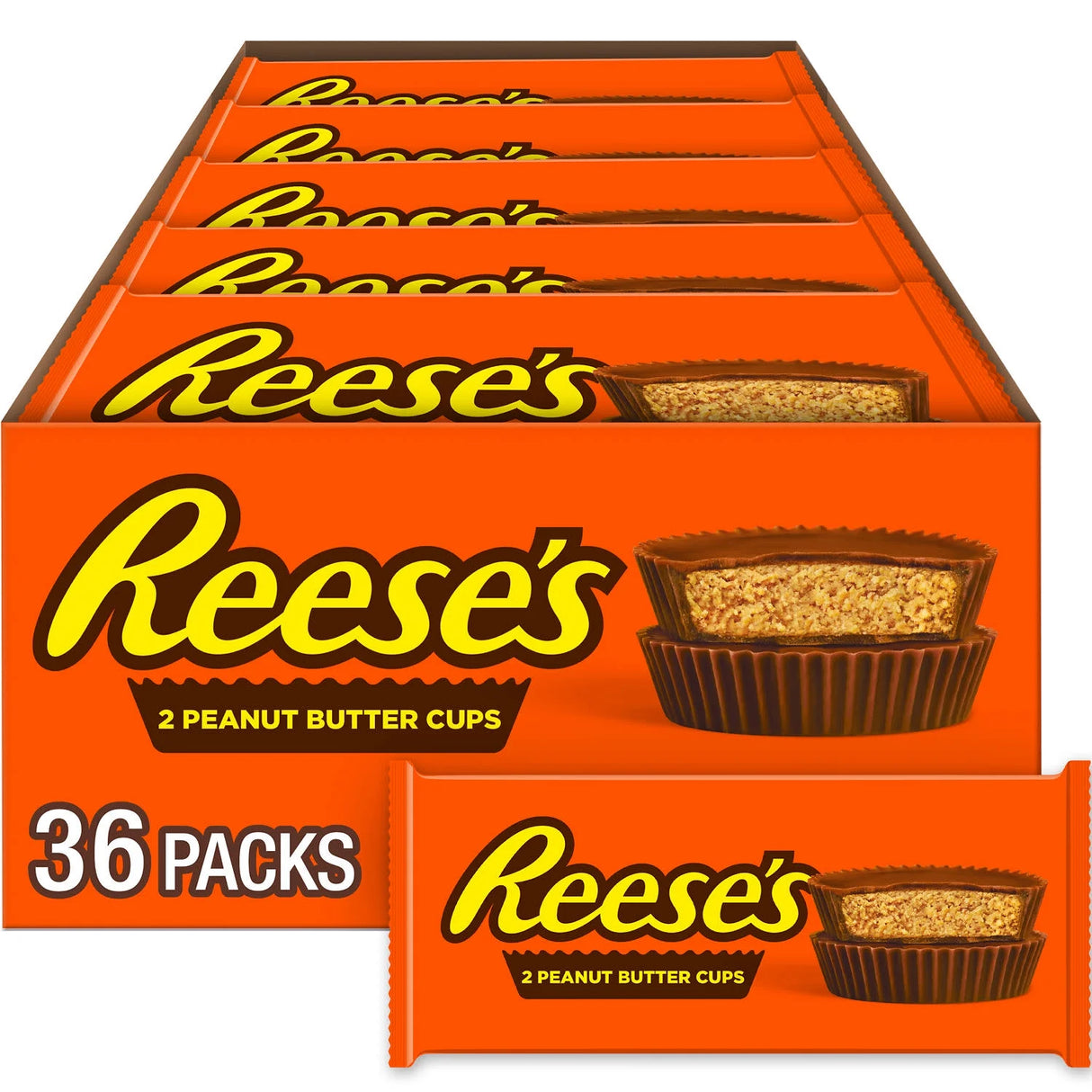Hershey's Reese's Peanut Butter Cups, 1.5 Oz - 36 Count Case