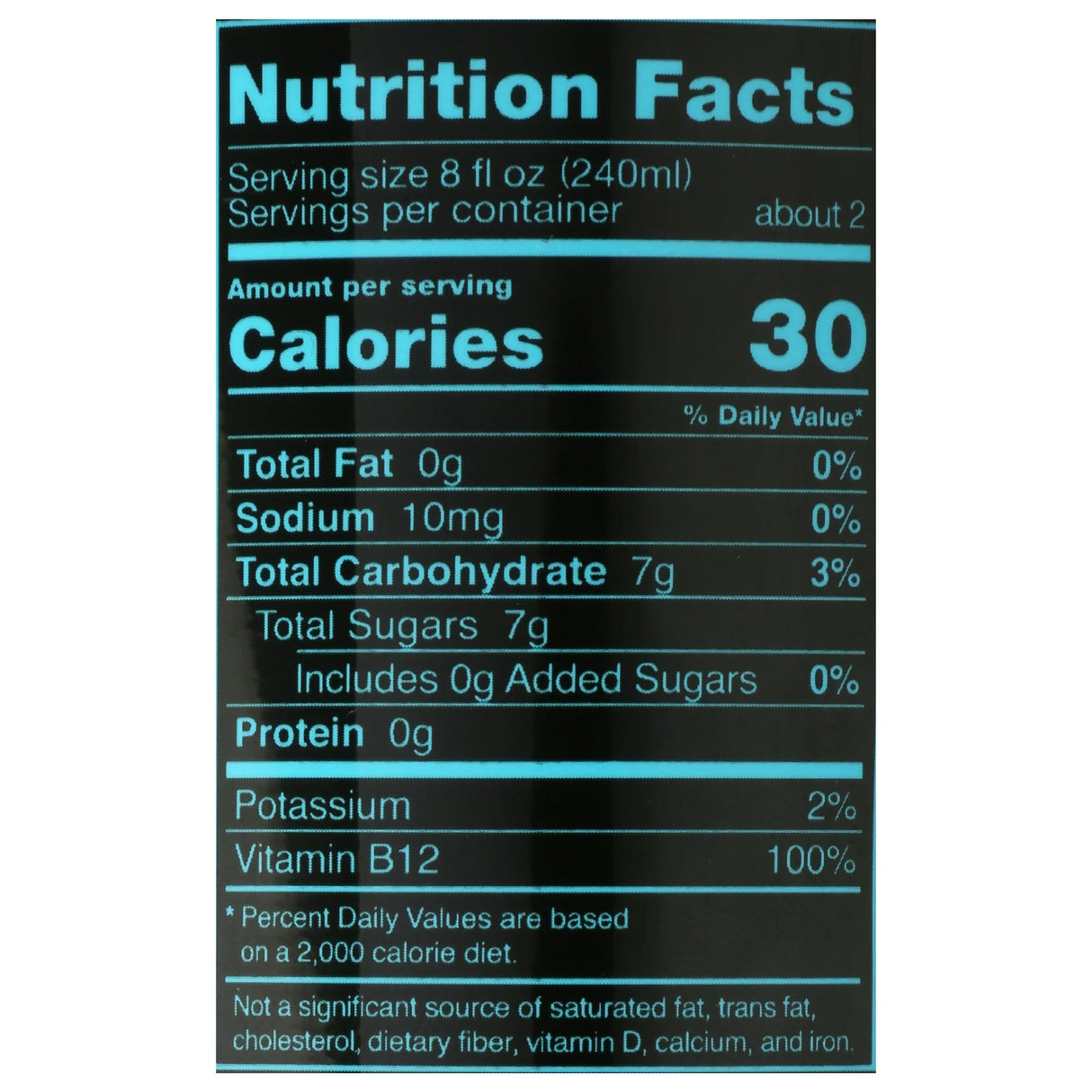 Riot Energy Berry – Energy Drink label