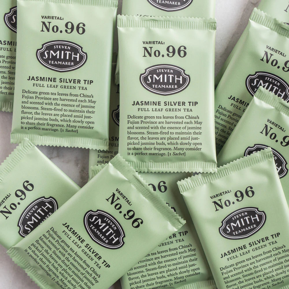 Smith Teamaker Jasmine Silver Tip Green Tea, Case of 6 (15 bags each)
