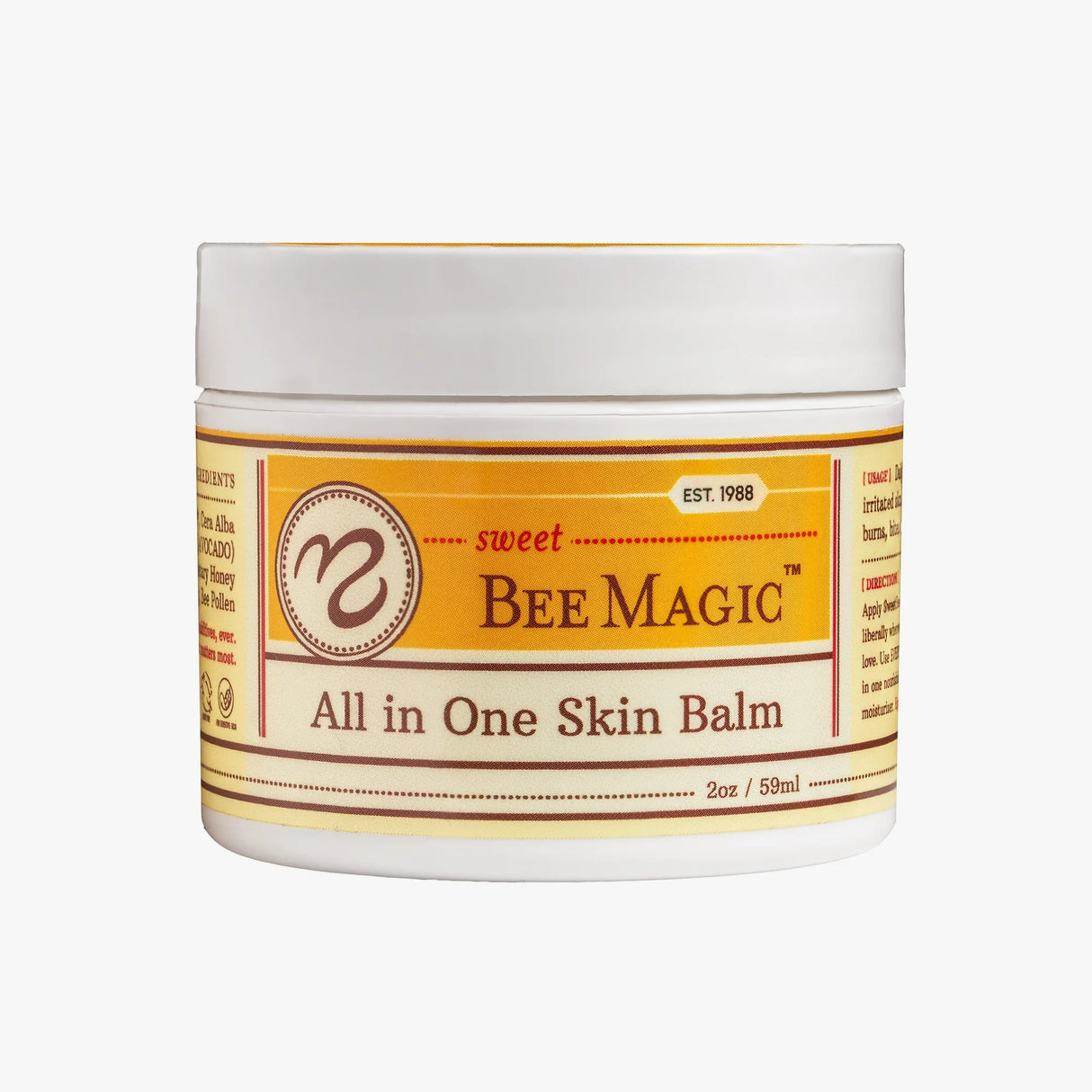 Sweet Bee Naturals - Sweet Bee Magic Organic Balm - 1 Each-2 Ounces - Cozy Farm