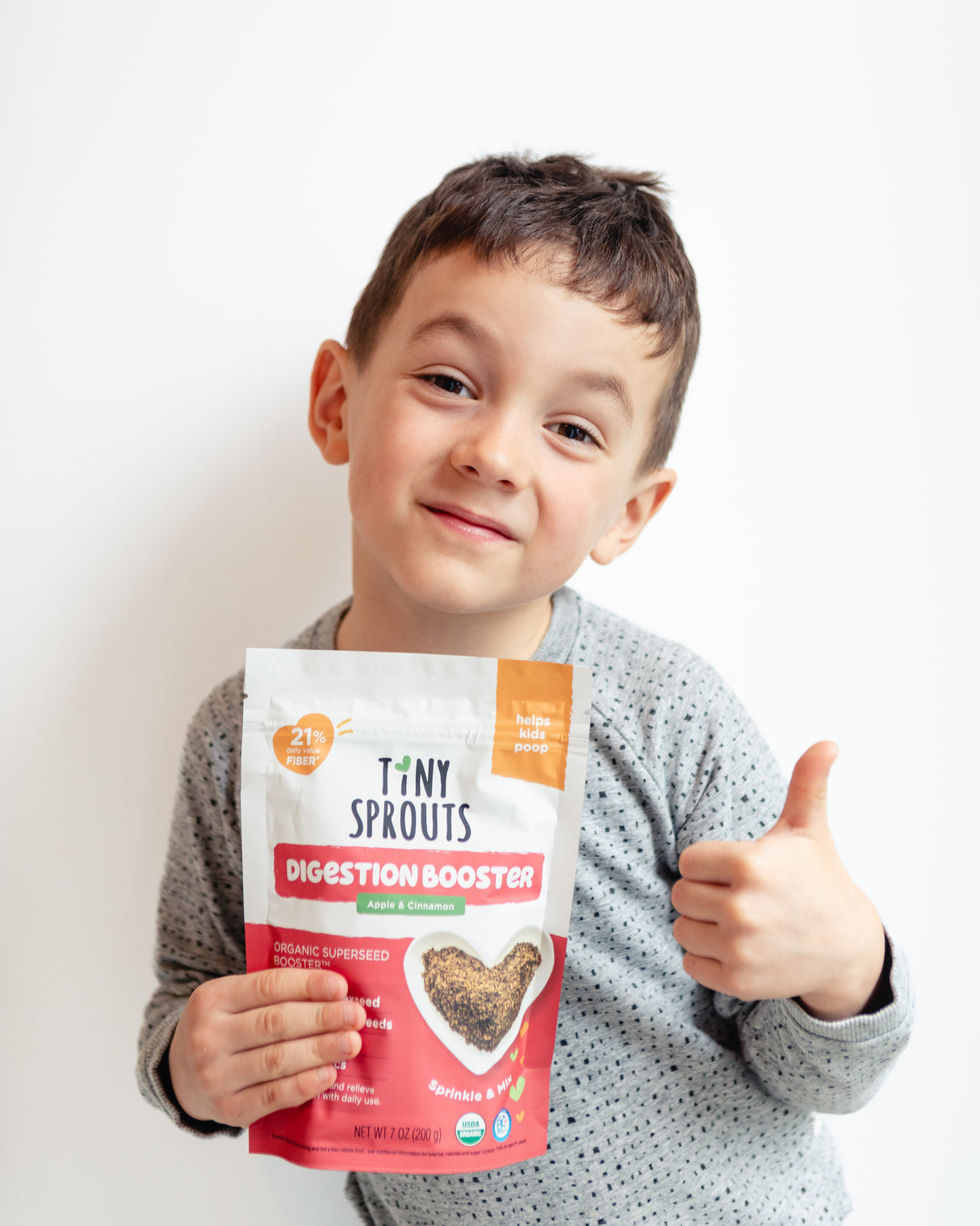 Tiny Sprouts Organic Digestion Booster for Kids, 7 oz, Gluten-Free Digestive Support