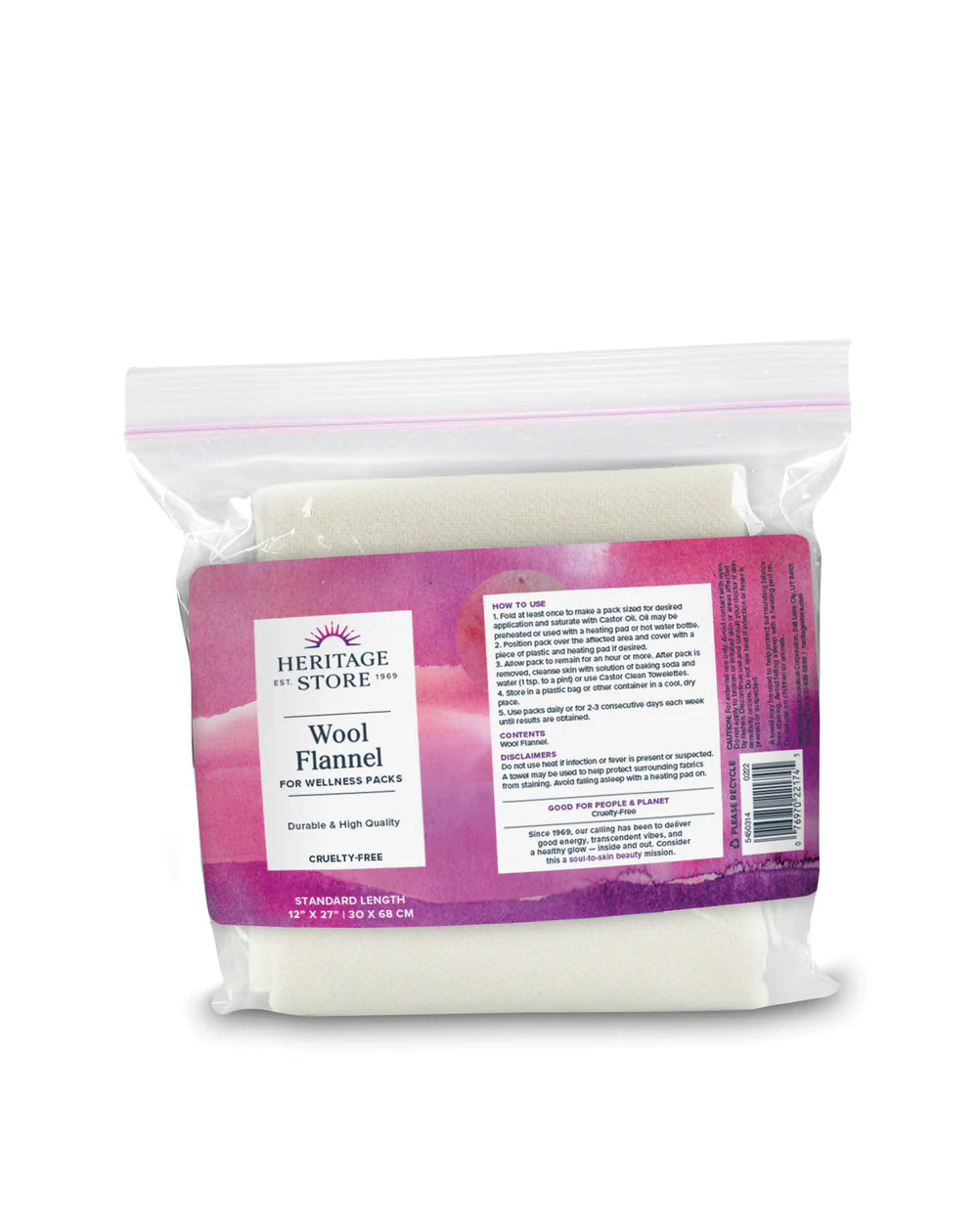 Heritage Products Pure Virgin Wool Flannel Cloth