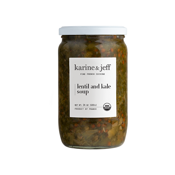 Karine & Jeff Kale & Lentil Soup - 24 Oz Cans - Case of 6 - Cozy Farm