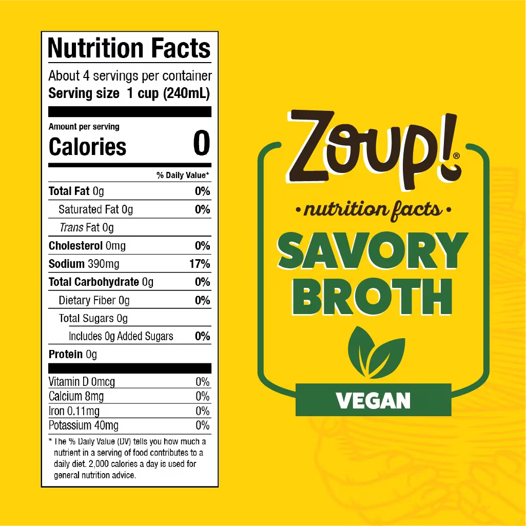 Zoup! Creamy 31 fl. oz. Veggie Broth (Pack of 6)