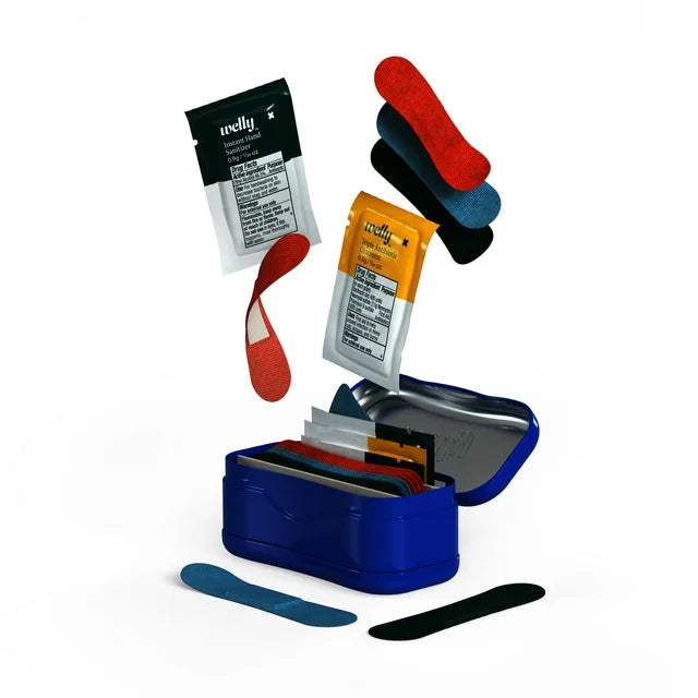 Welly First Aid, Quick Fix Kit On The Go Travel First Aid Kit Bandages And Ointments, 1 Each, 24 ct - Cozy Farm