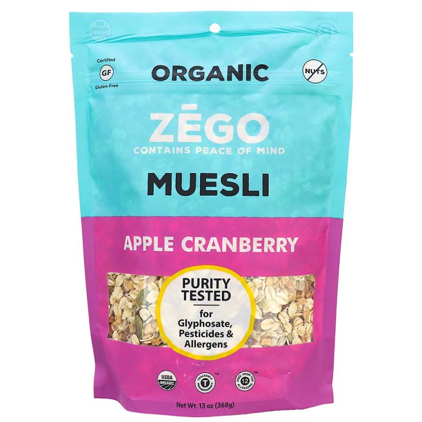 Zego Apple Cranberry Muesli, 13 oz - Cozy Farm