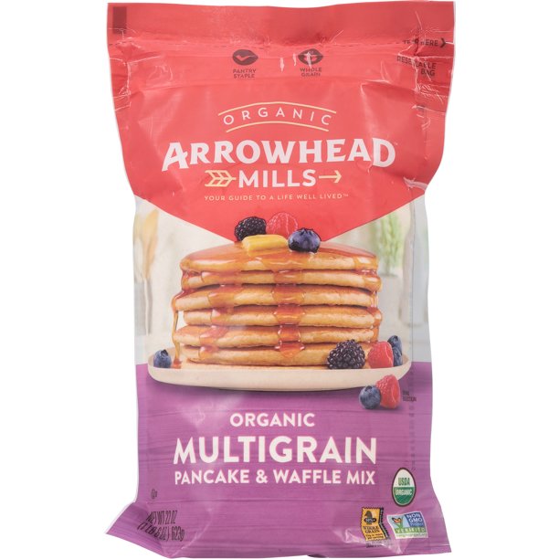 Arrowhead Mills Multigrain Pancake Mix, 22 Oz, Pack of 6 - Cozy Farm