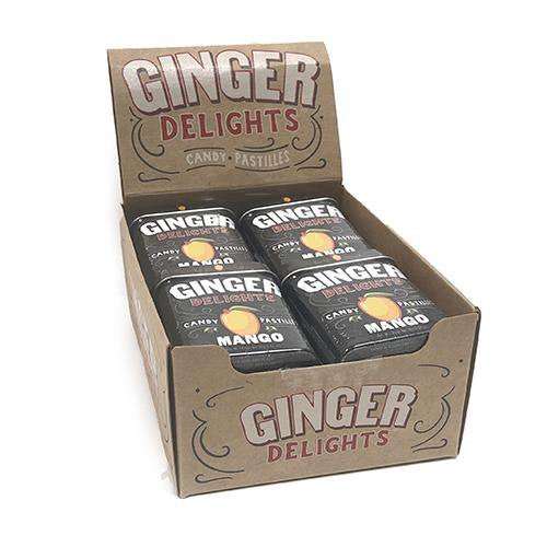 Ginger Delights Ginger Mint Mango | Fortified with Vitamins and Minerals | Heart Healthy | 12 Pack x 1.07 Oz - Cozy Farm