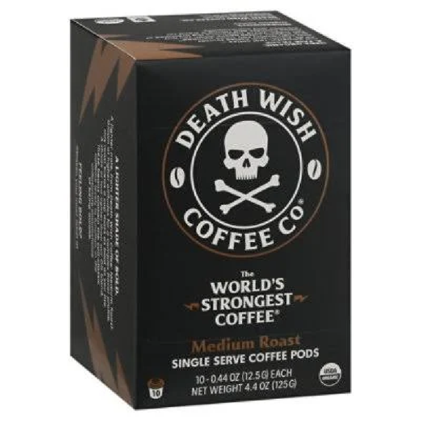 Death Wish Coffee Medium Roast Single-Serve Pods - Cozy Farm