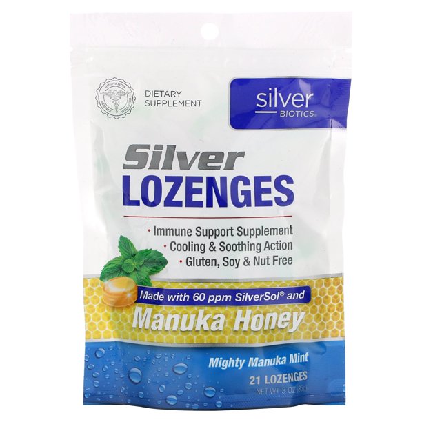 Silver Biotics Manuka Honey Lozenges - Cozy Farm