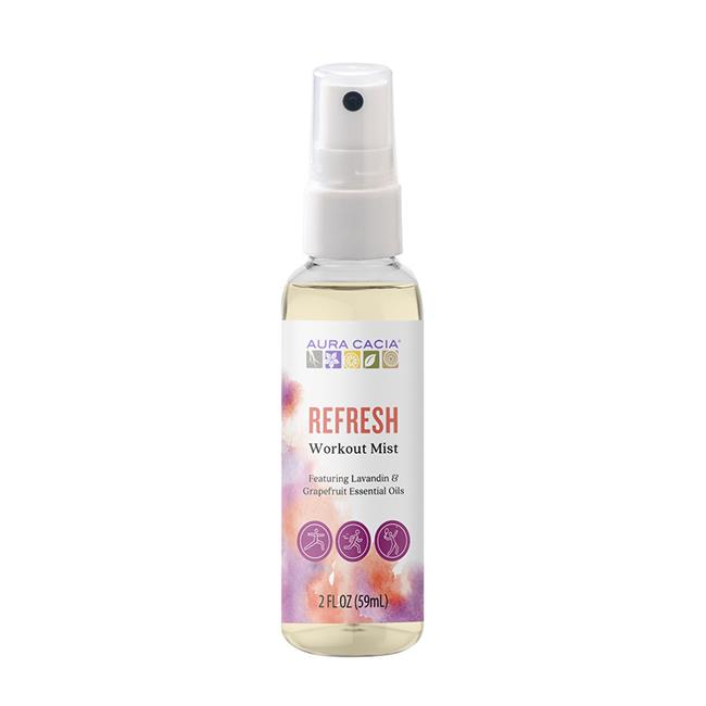 Aura Cacia Workout Refresh Mist, 2 Fl. Oz. - Cozy Farm