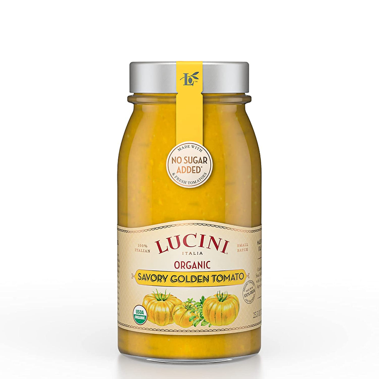 Lucini Italia Organic Golden Savory Tomato Sauce - 24 Oz (Pack of 6) - Cozy Farm