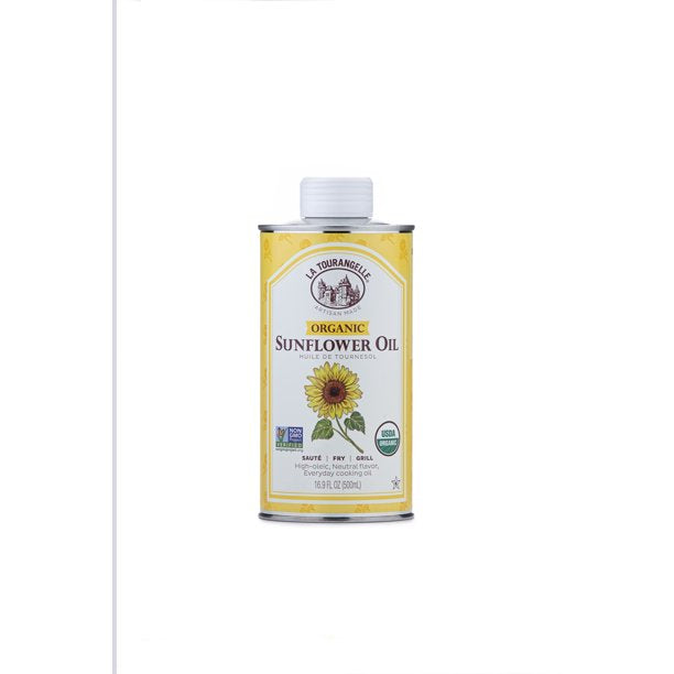 La Tourangelle USDA Organic Sunflower Oil - 16.9 Fl. Oz - Case of 6 - Cozy Farm