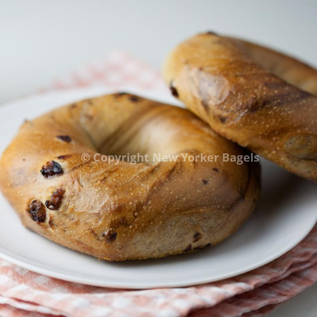New York Cinnamon Raisin Bagels, Fresh Hand-Rolled NYC Bagels, Gift Box