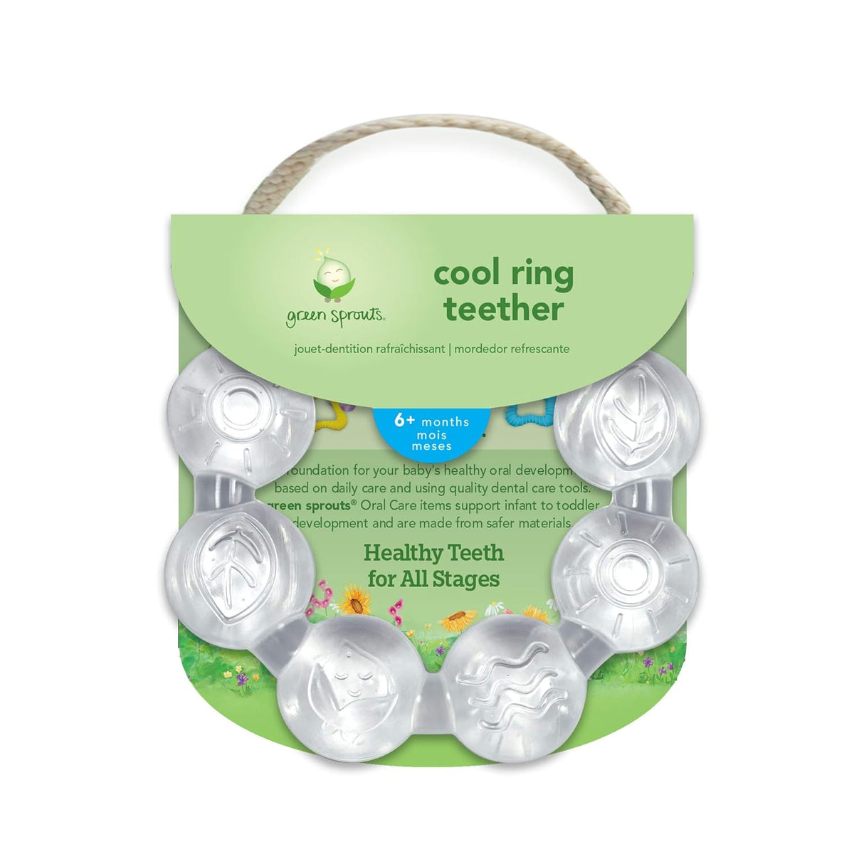 Green Sprouts Cooling Teether for Babies 3+ Months - Cozy Farm