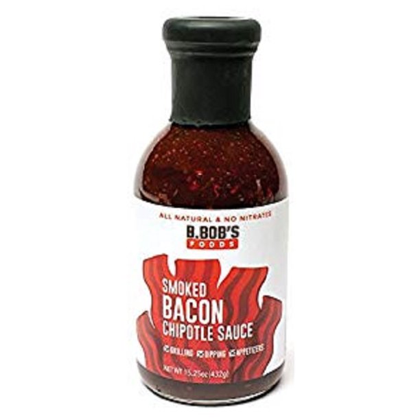 B.bob's Smoked Bacon Chipotle Sauce - Case of 6, 15.25 oz. Each - Cozy Farm