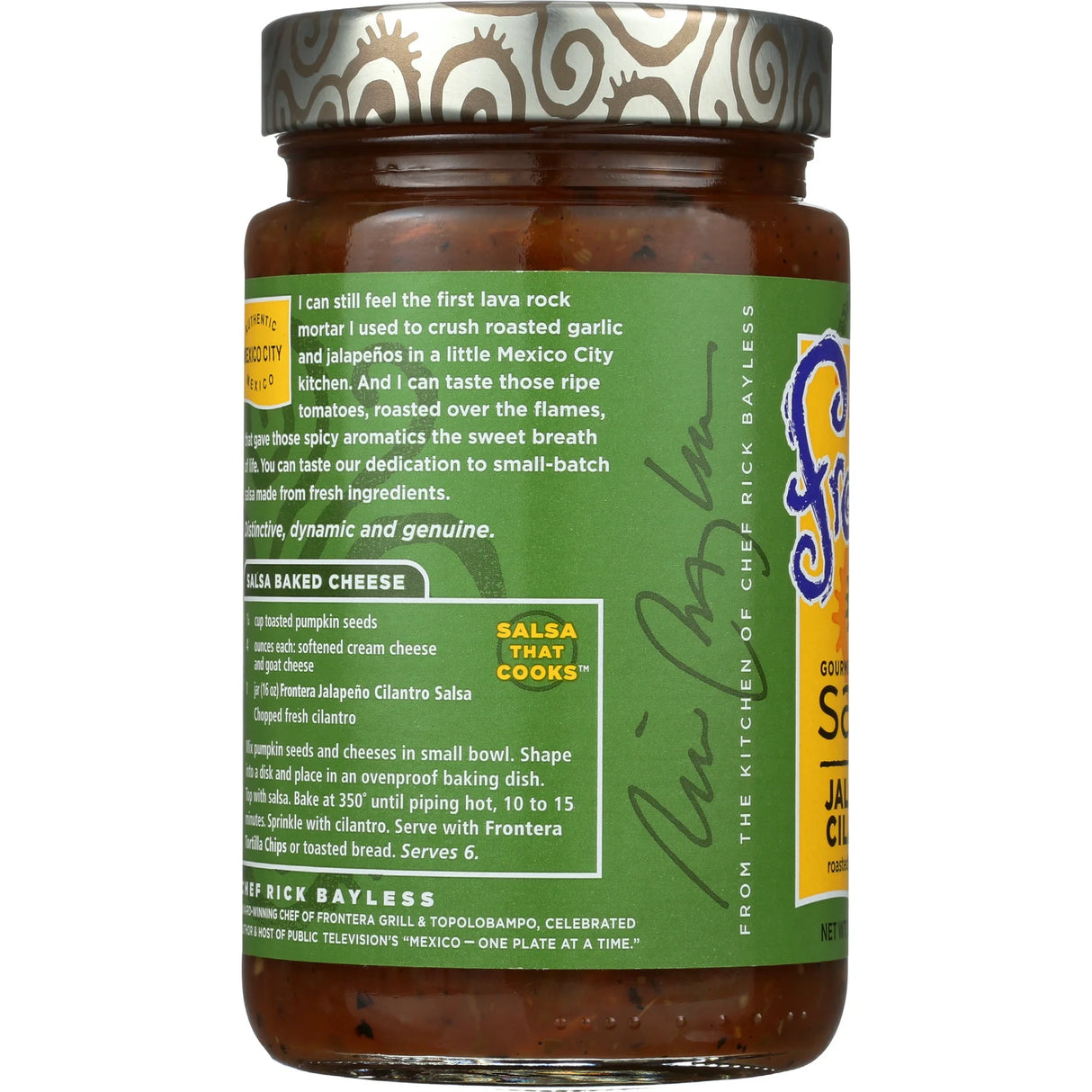 Frontera Foods Jalapeño Cilantro Salsa, 16 oz, Pack of 6