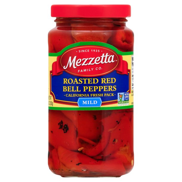 MezzettaRoasted Red Bell Peppers - Case of 12 - 10 oz - Cozy Farm
