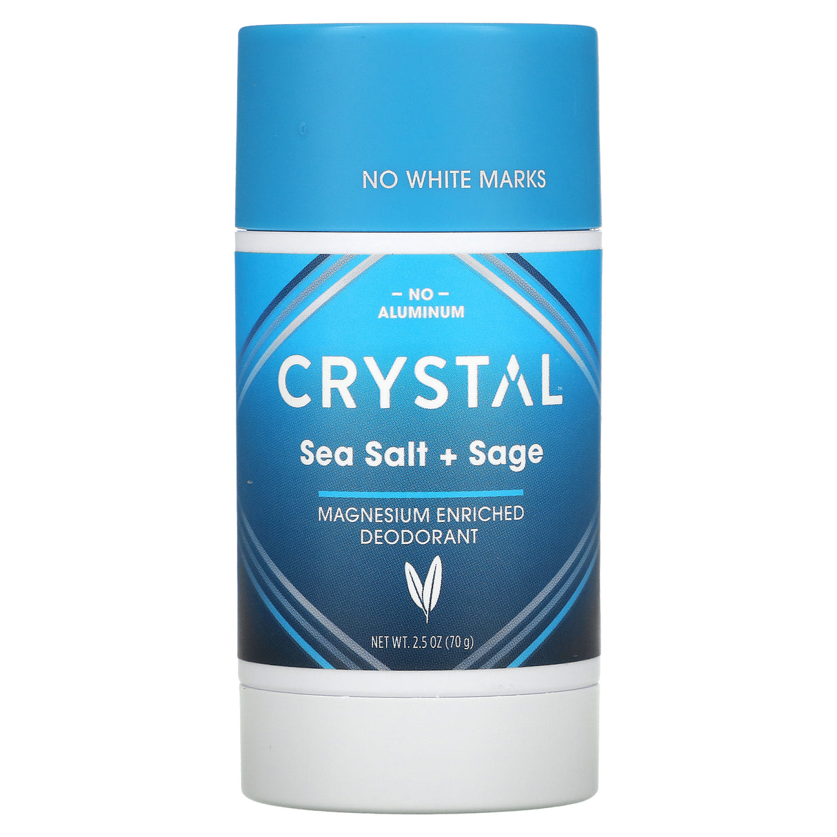 Crystal Deodorant Stick, Magnesium Sea Salt & Sage Scent - 2.5 Oz - Cozy Farm