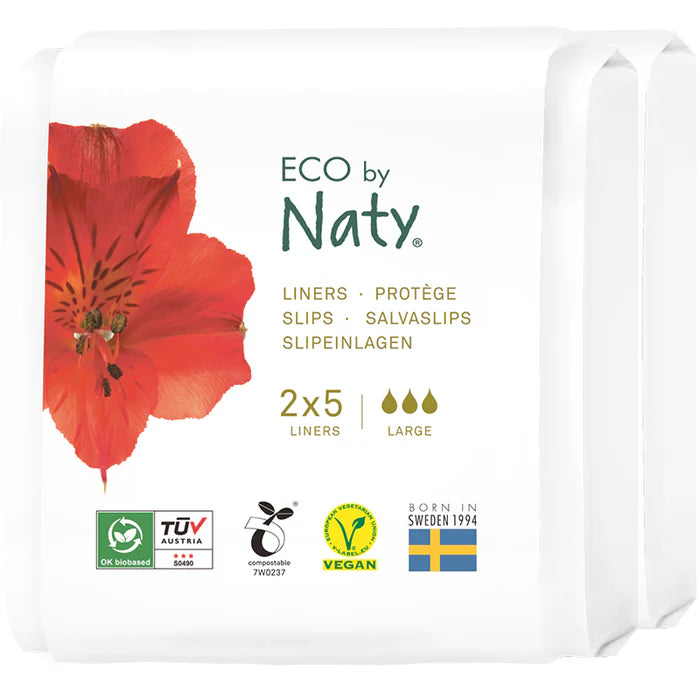 Eco By Naty Panty Liners Large, 30-Count - Cozy Farm