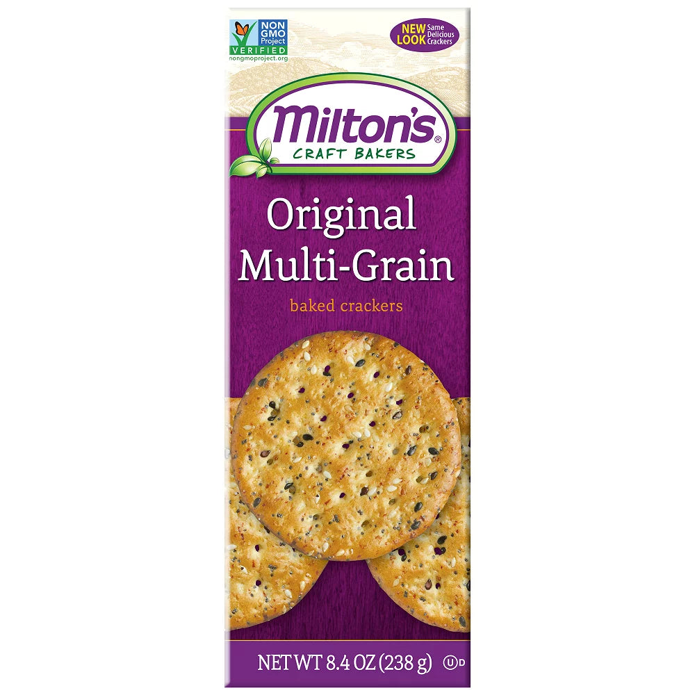 Miltons Cracker Multi-Grain Original - 8.4 oz Box (Case of 8) - Cozy Farm