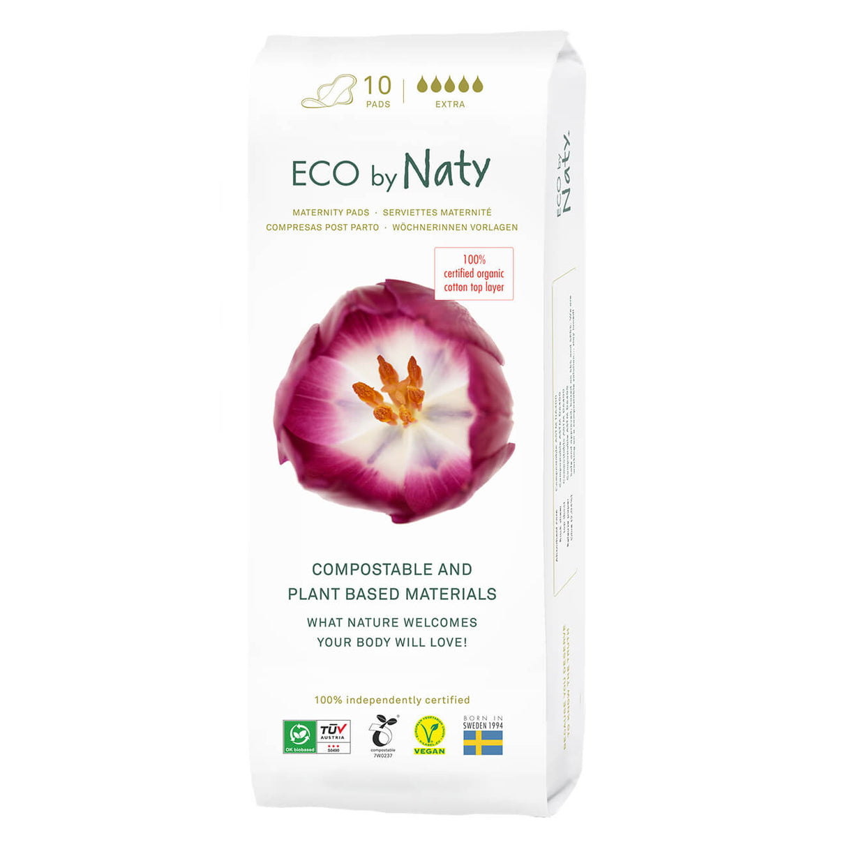 Eco By Naty Maternity Pads (Pack of 120) - Cozy Farm
