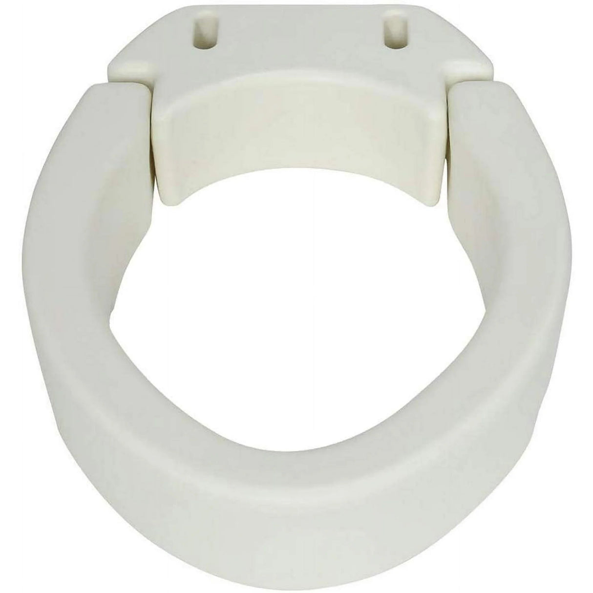 Carex Elongated Raised Toilet Seat - Elevated Riser for Standard & Elongated Toilets - 300 lb Capacity