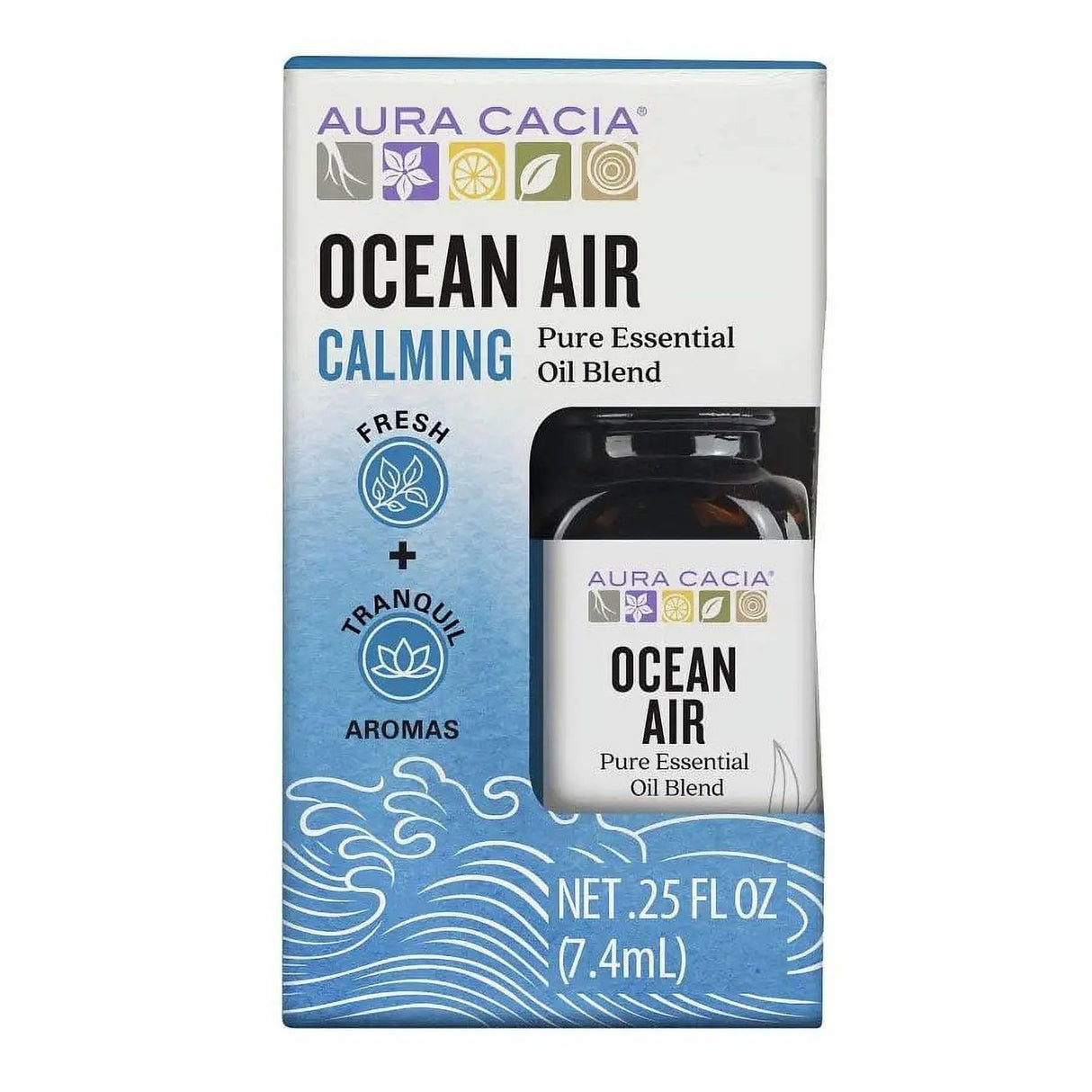 Aura Cacia Ocean Air Blend - 0.25 fl oz (Single) - Essential Oil Blend