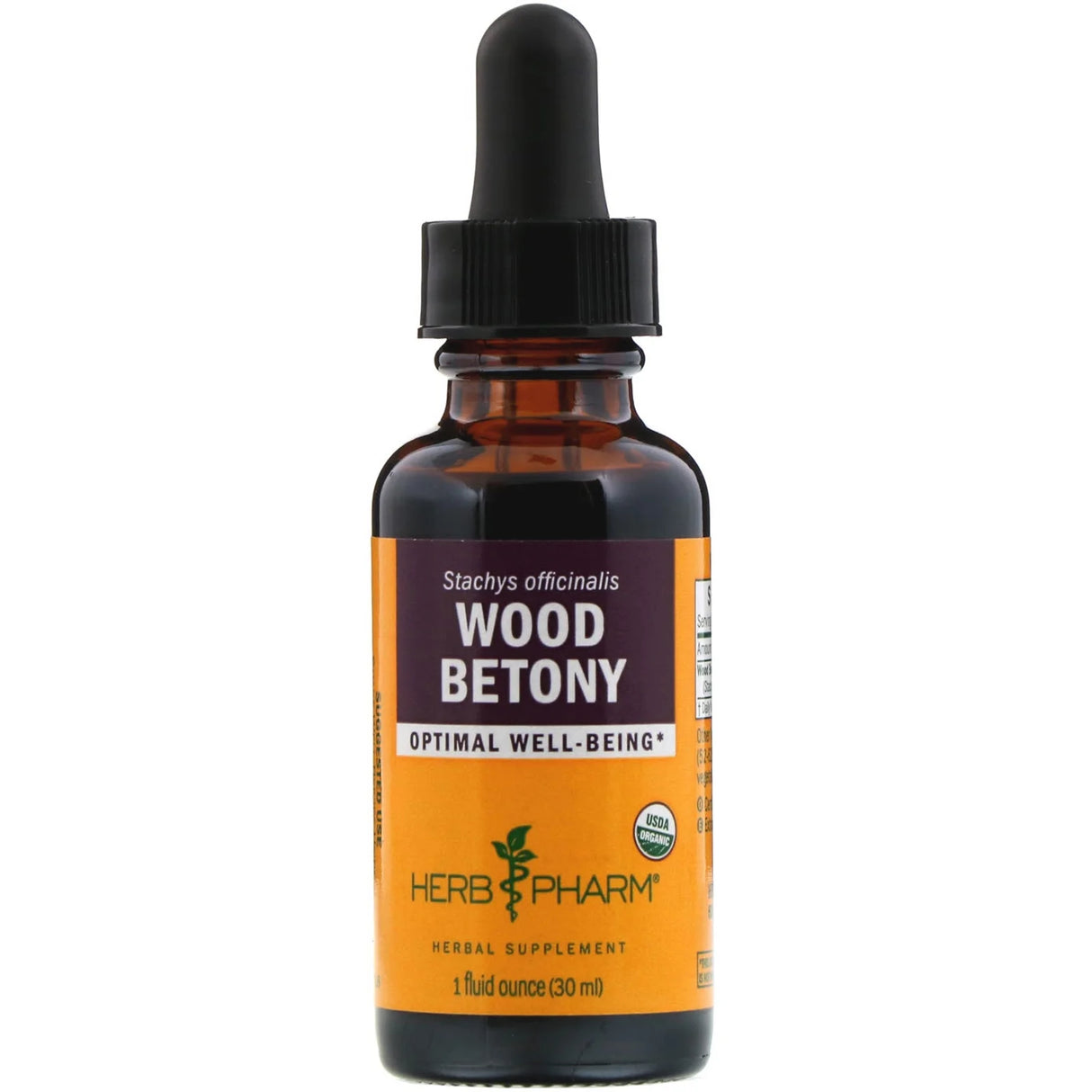 Herb Pharm - Organic Wood Betony, 1 oz (Pack of 1) - Herbal Supplement