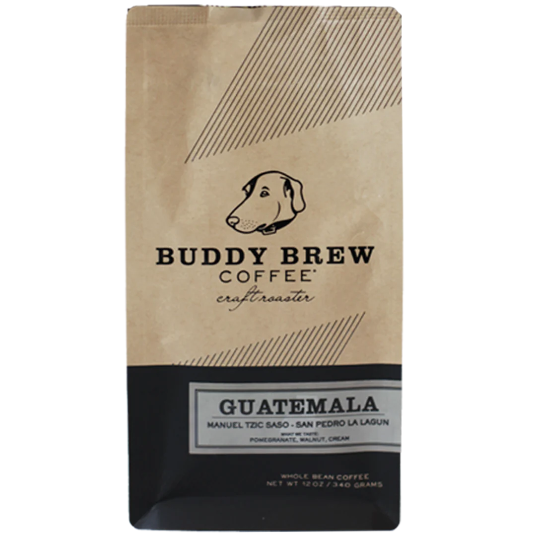 Buddy Brew Coffee Whole Bean Guatemala, 12 Oz Bag (Case of 6) - Cozy Farm