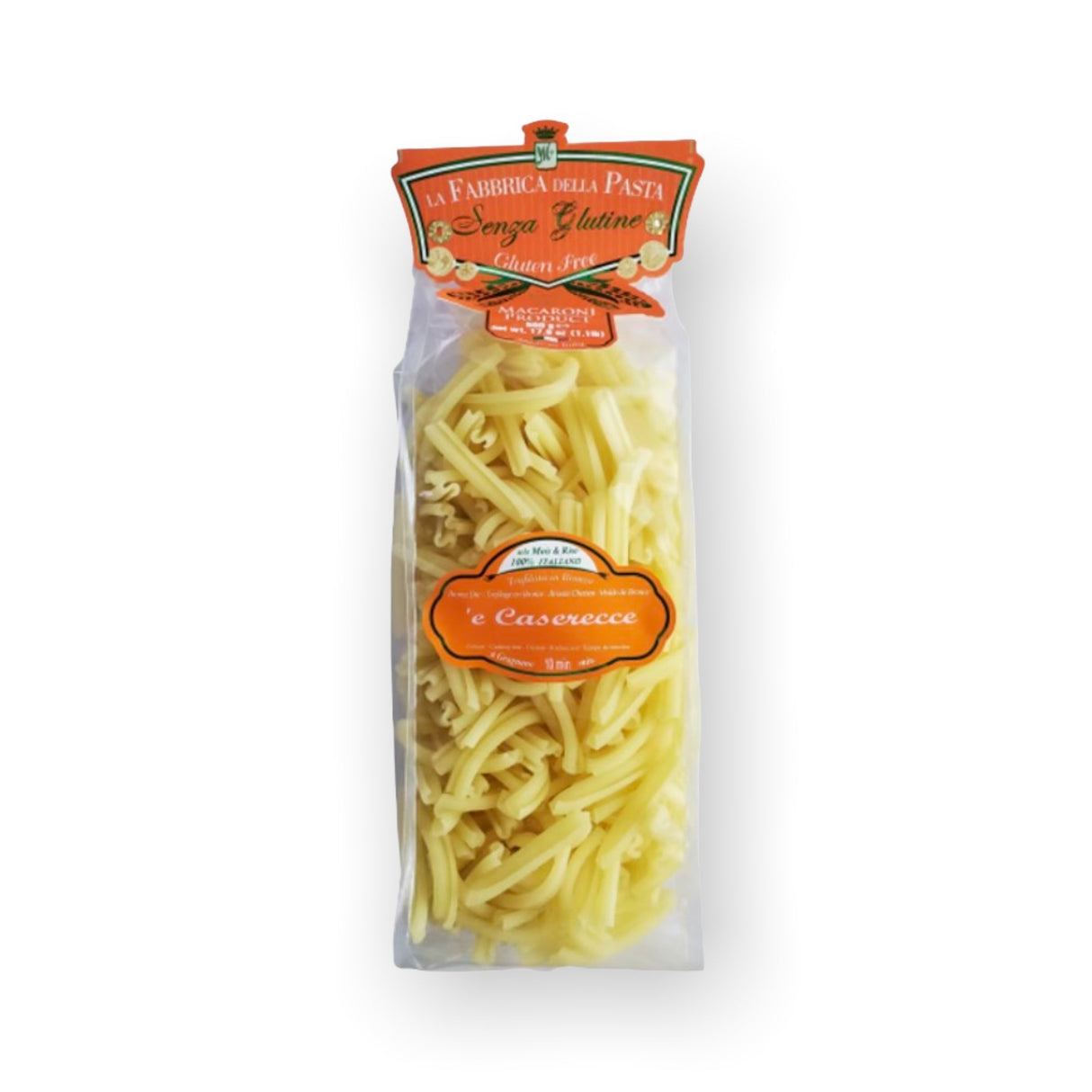 Gluten Free Casarecce (500g) By La Fabbrica Della Pasta