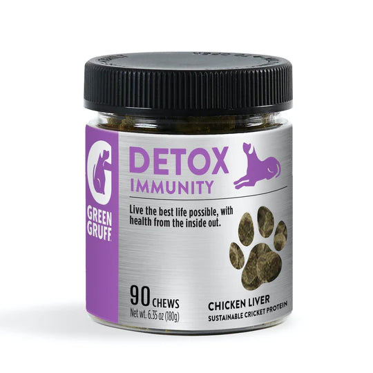 Green Gruff Detox Immunity Chewables for Dogs (90 Ct - Pack of 4) - Cozy Farm