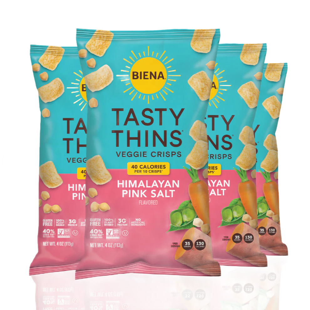 Biena Llc - Himalayan Pink Salt Tasty Thins- Case Of 12-4 Oz - Cozy Farm