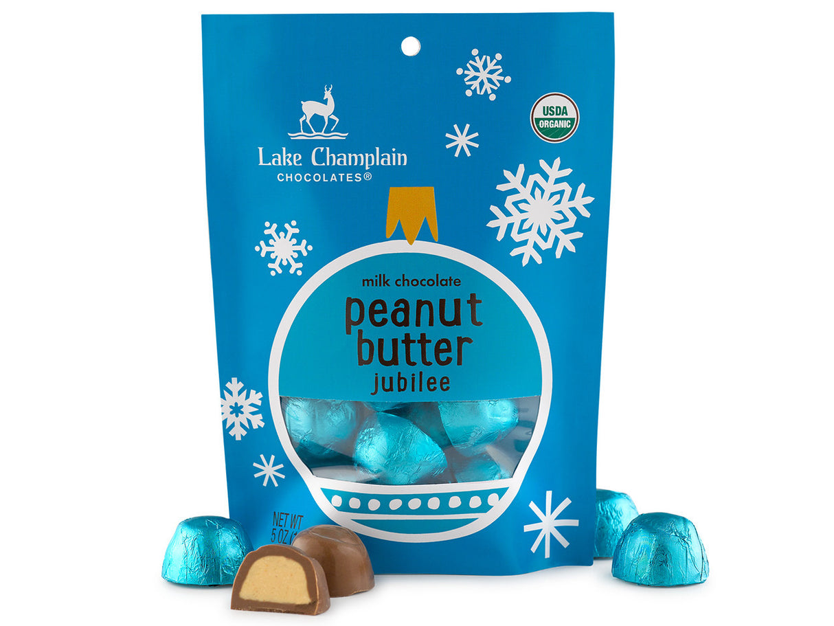 Lake Champlain Chocolates - Chocolate Peanut Butter Jubilee Bar (5 oz, Pack of 12) - Cozy Farm
