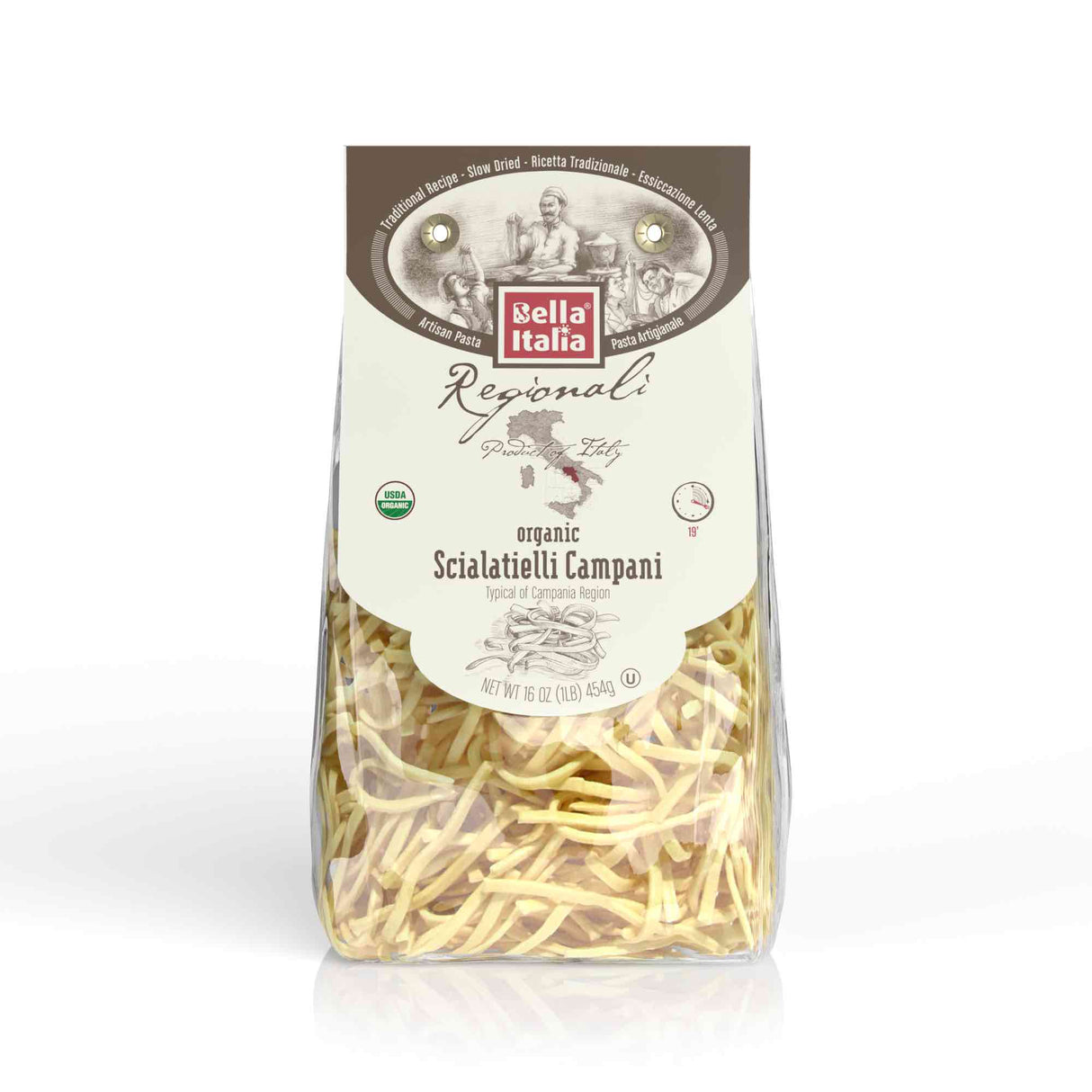 Bella Italia Scialatiti Pasta - 16 Oz (Pack of 6) - Cozy Farm
