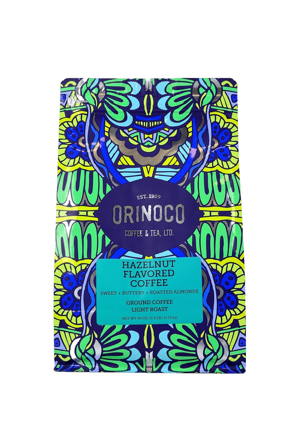 Orinoco Coffee & Tea Ltd Hazelnut Whole Bean Coffee - 12 Oz Pack of 6 - Cozy Farm