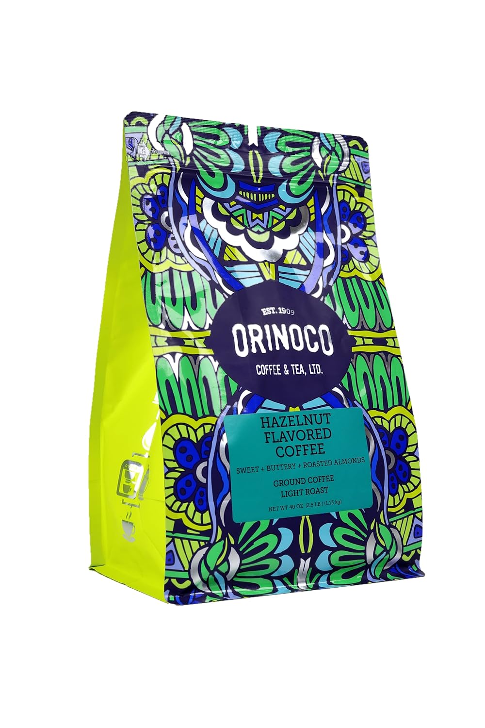 Orinoco Coffee & Tea Ltd Hazelnut Whole Bean Coffee - 12 Oz Pack of 6 - Cozy Farm