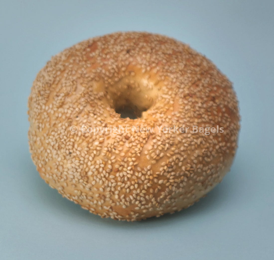New York Sesame Bagels, 1 Dozen, Fresh Hand-Rolled NYC Bagels, Gift Box