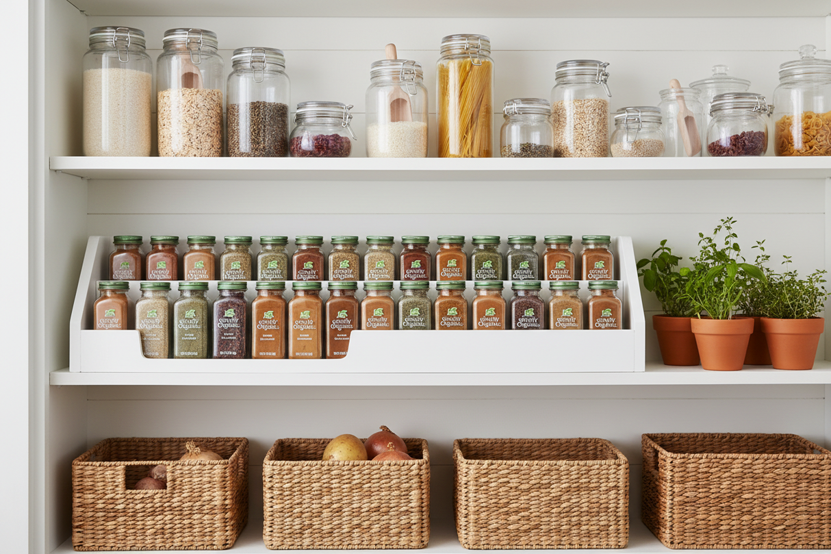Simply Organic Ceylon Cinnamon Pantry Organization