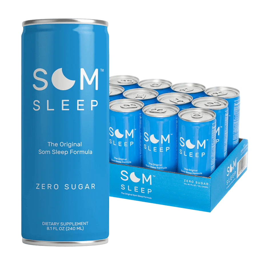 Som Sleep Original Zero Sugar for Deep Sleep & Relaxation | Pack of 12 - 8.1 Fl Oz - Cozy Farm