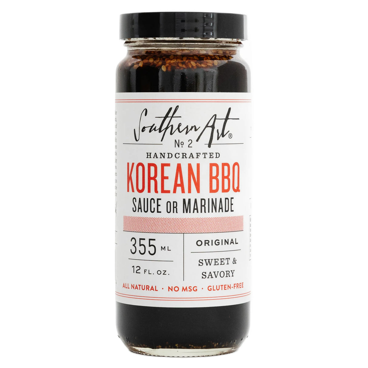 Southern Art - Korean BBQ Sauce Sweet Savory, 12 fl oz (Case of 12) - Authentic Flavor Experience