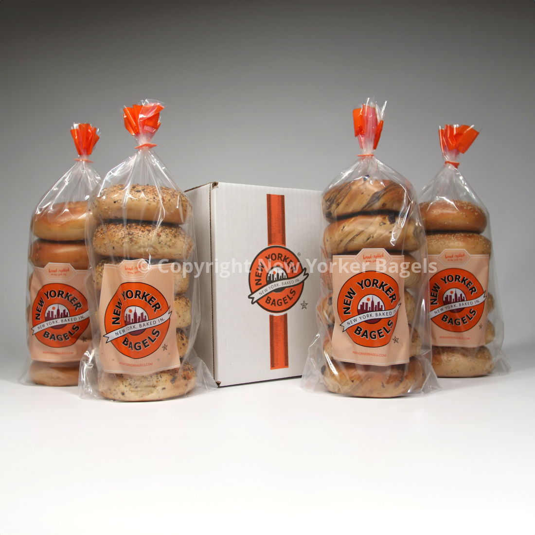 The Astoria, 2 Dozen NYC Bagels, 4 Varieties, Fresh Hand-Rolled, Gift Box